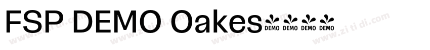 FSP DEMO Oakes字体转换 FSP DEMO Oakes字体转换